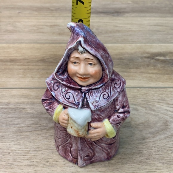 Antique Majolica Monk Tabacco Jar Humidor - Picture 11 of 13